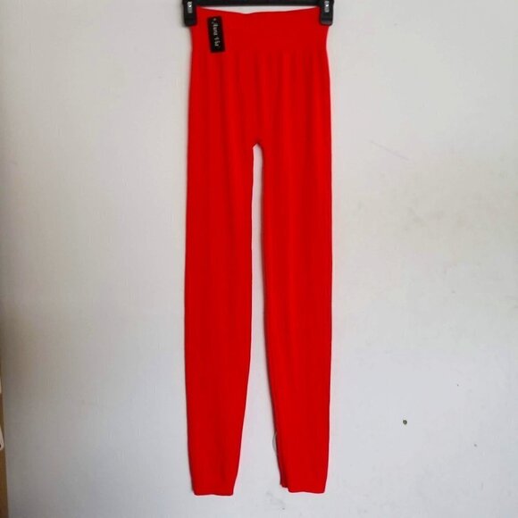 NEW Aura Via Coral Seamless Tights Leggings Sz OS - Picture 1 of 9